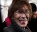 Jane Birkin lors du rassemblement le jour de la libération de l'opposante à la junte birmane Aung San Suu Kyi sur le parvis de l'Hôtel de Ville à Paris le 13 novembre 2010