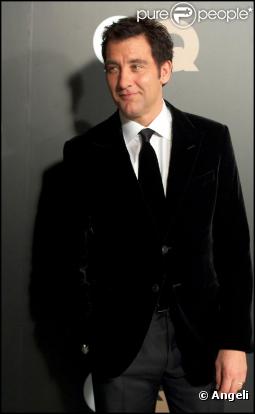 Clive Owen à la soirée de gala GQ, les Hommes de l'année, à Madrid le 22 novembre 2010