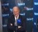 Nicolas Canteloup fête sa 1000ème sur Europe 1, entouré de Marc-Olivier Fogiel, Julie, Jean-Pierre Elkabbach, Laurent Fabius et Laurent Cabrol.