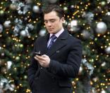 Ed Westwick et Tika Sumpte sur le tournage de Gossip Girl à New York le 29/11/10