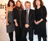 Caterina Murino, Caroline Laurent-Simon, Franz-Olivier Giesbert et Valérie Toranian lors du gala AfriCAN le 29 novembre 2010 à Paris
