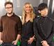 Seth Rogen, Cameron Diaz et Jay Chou à l'occasion de la présentation espagnole du  Frelon Vert , à Madrid, le 2 décembre 2010.