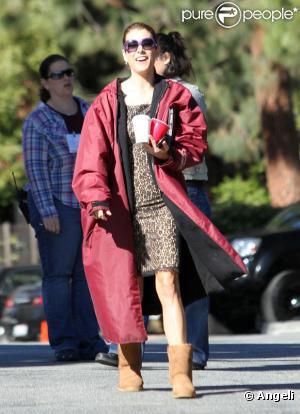 Kate Walsh sur un tournage à Los Angeles au début du mois de décembre 2010
