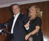 Nicoletta et Michel Leeb lors de la 34e cérémonie des Best Awards le 13 décembre 2010 au salon Hoche à Paris
