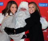 Laury Thilleman et Sylvie Tellier à la soirée du Train de Noël le 15 décembre 2010