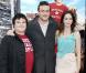 Avant-première des Voyages de Gullliver , à Los angeles, le 18 décembre 2010 : Emily Blunt, Jack Black et Jason Segel