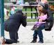 Heidi Klum, Seal et leurs enfants dans un parc de Beverly Hills le 26 décembre 2010