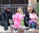  Heidi Klum, Seal et leurs enfants dans un parc de Beverly Hills le 26 décembre 2010 