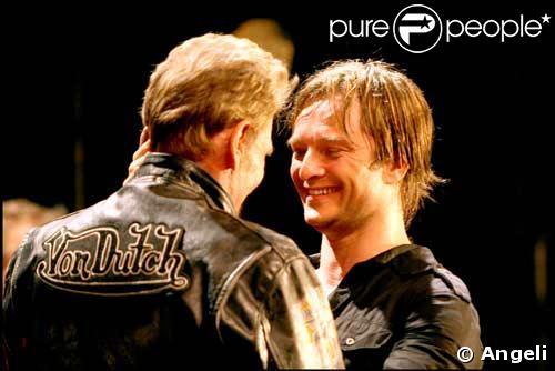 Johnny Hallyday et son fils David