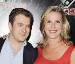 Laurence Ferrari, enceinte, et son mari Renaud Capuçon<br />