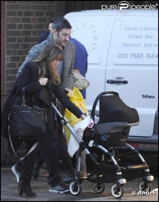 Rachel Stevens et son mari, première sortie avec leur petite fille