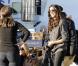 Chris O'Donnell, L.L. Cool J, Daniela Ruah et Eric Christian Olsen sur le tournage de "NCIS: Los Angeles" le 4 janvier 2011 à Malibu