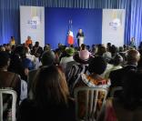 Nicolas Sarkozy en visite officielle en Guadeloupe le 8 janvier 2011 : le président de la République présente ses voeux 