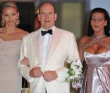 Stéphanie de Monaco, Albert et Charlene Wittstock le 30 juillet 2010 