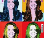 Kate Middleton à la Warhol dans  Tatler . 