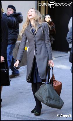 Sarah Jessica Parker sur le tournage de I Don't know how she does à Manhattan le 17 janvier 2011