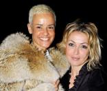 Nadege Dubospertus et Francesca Senette au défilé Dsquared2 à la Fashion Week de Milan, le 18 janvier 2011<br />
