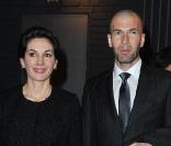 Zinedine et Véronique Zidane lors du lancement de la collection Portofino de la marque IWC présentée au 21e Salon de la Haute Horlogerie de Genève, le 18 janvier 2011