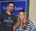 Elle Macpherson et Matthew Fox lors du lancement de la collection Portofino de la marque IWC présentée au 21e Salon de la Haute Horlogerie de Genève, le 18 janvier 2011