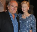 Cate Blanchett et Peter Lindbergh lors du lancement de la collection Portofino de la marque IWC présentée au 21e Salon de la Haute Horlogerie de Genève, le 18 janvier 2011
