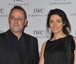 Jean Reno et son épouse Zofia lors de la soirée organisée pour le lancement de la collection Portofino IWC, le 18 janvier 2011, à Genève