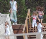 Julio Iglesias et son épouse Miranda passent de douces vacances à Punta Cana, en République Dominicaine. Janvier 2011