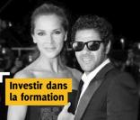 Melissa Theuriau et Jamel Debbouze dans le calendrier pour la Fédération des Aveugles et Handicapés Visuels de France.