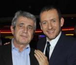Michel Boujenah et Dany Boon lors de l'avant-première de Rien à déclarer au cinéma Pathé d'Ivry-sur-Seine le 24 janvier 2011