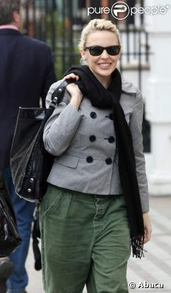 Kylie Minogue le 21 avril à Londres