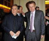 Richard Berry et PPDA lors du Gala de l'Enfance Majuscule à Paris le 8 février 2011