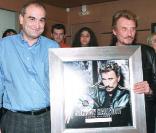 Johnny Hallyday et Pascal Nègre, Paris, décembre 2002