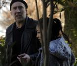 Nicolas Cage sur le tournage de  Ghost Rider 2  avec sa femme et leur fils Kel-EL, à Denizli, janvier 2011