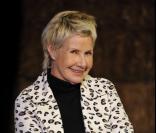 Danièle Gilbert sur les planches du Théâtre de la Passerelle. Elle joue dans la pièce <em>Rassurons les autruches.</em> 7 février 2011<br />