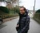 Jean-Luc Delarue visite un groupe scolaire prive a Quimper, France, le 24 fevrier 2011, dans le cadre de son tour de France en camping-car, visant a sensibiliser les jeunes aux dangers de l'addiction.