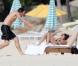 Demi Moore et Ashton Kutcher sur la plage à Saint-Barth ont passé de délicieux moments.  