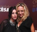 Albane Cléret et Hélène de Fougerolles lors de La Party, soirée post-César, à L'Arc à Paris le 25 février 2011