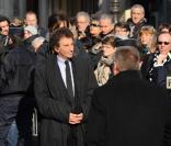 Jack Lang lors des obsèques d'Annie Girardot à Paris en l'église Saint-Roch le 4 mars 2011