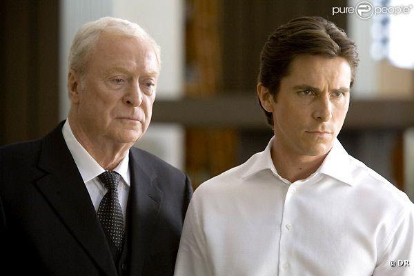 Christian Bale et Michael Caine dans  The Dark Knight  