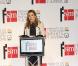 Letizia d'Espagne lors de la remise d'un prix littéraire à Madrid, le 23 mars 2011