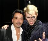 Showcase du nouveau spectacle de Kamel Ouali,  Dracula, L'Amour plus fort que la mort , au Théâtre du Châtelet, le 24 mars 2011 - Ici Kamel Ouali et Gregory Deck 