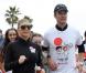 Fergie et son mari Josh Duhamel participent à la Course pour le Japon, à Santa Monica, le 27 mars 2011