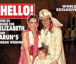 Elizabeth Hurley et Arun Nayar en couverture d'Hello ! magazine en octobre 2007