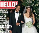 Elizabeth Hurley et Arun Nayar en couverture d'Hello ! magazine en octobre 2007