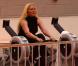 Loana fait de la gym afin de se battre contre ses kilos en mars 2011 au Club Med Gym à Paris