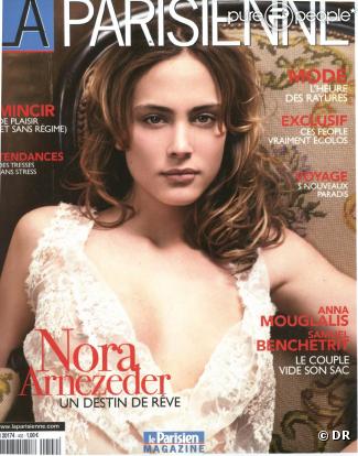 Nora Arnezeder en Une de La Parisienne