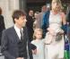 Kate Moss, Jamie Hince et Lila, la fille du top, en juin 2008 lors d'un mariage