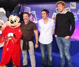 José Garcia, Samuel Benchetrit et Amaury Leveaux lors du Festival des moments magiques au Disneyland Resort Paris le 2 avril 2011