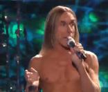 Iggy Pop sur le plateau d' American Idol , le 7 avril 2011