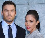 Brian Austin Green et Megan Fox, défilé Armani à Milan, le 27 septembre 2010. 