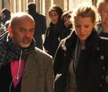 Christian Louboutin et Blake Lively, Paris, le 5 mars 2011.